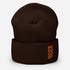 Basketball &God Orange Cuffed Beanie